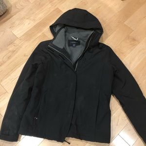 Women’s lands end squall jacket black petite XS